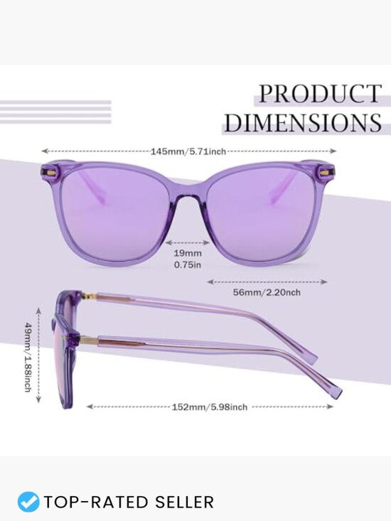 Cat Eye Oversized Polarized Sunglasses UV Protection Classic Style main image 5